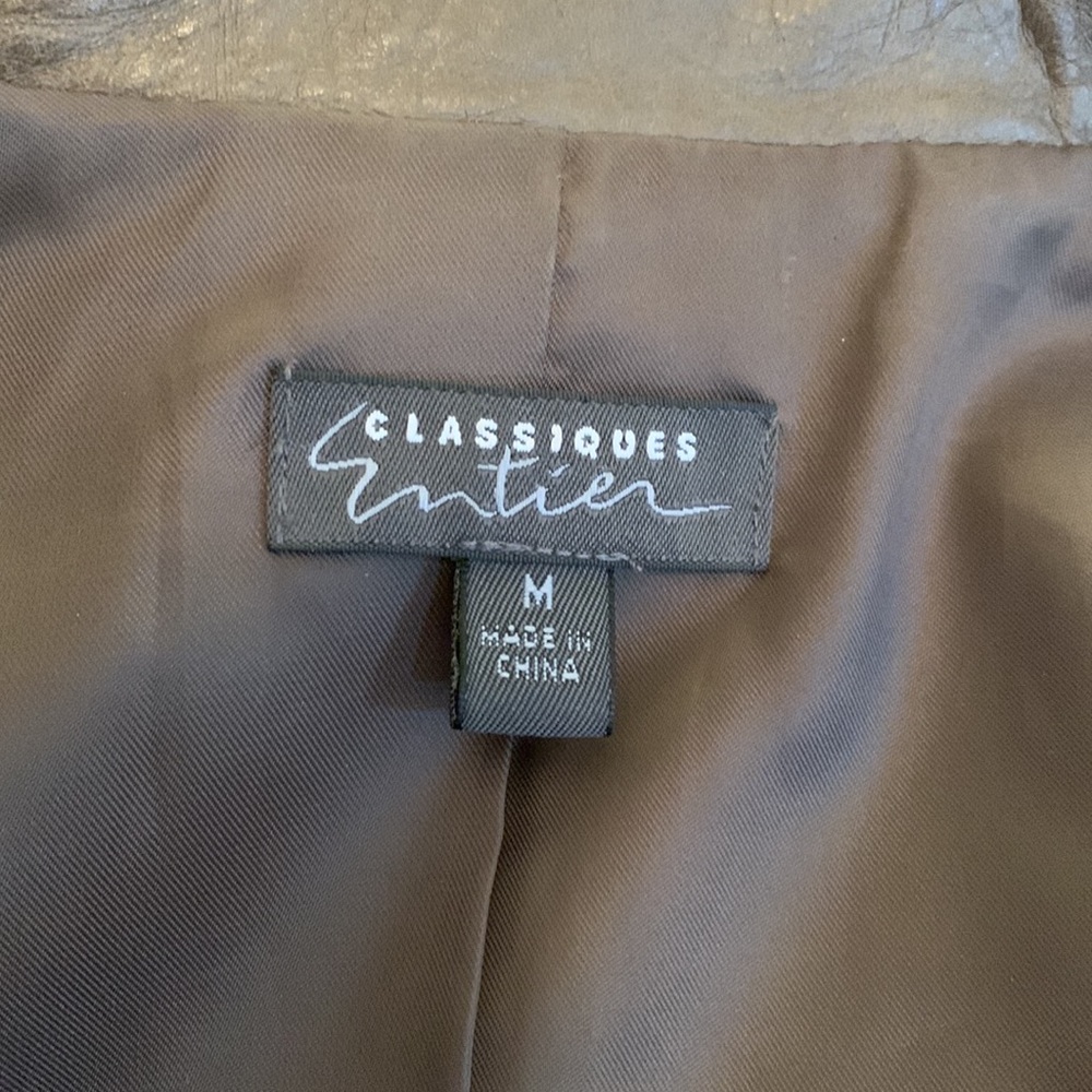 Women’s Classiques Olive Green Leather Jacket - Picture 3 of 5